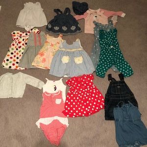 16 pcs. 12 month Baby Girls Clothes
